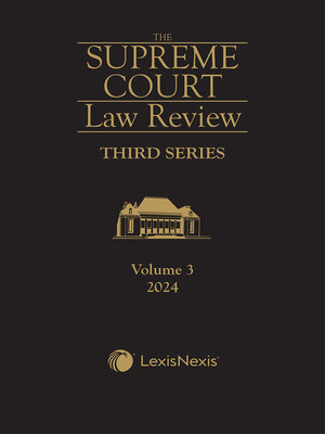 cover image of Supreme Court Law Review, 3rd Series